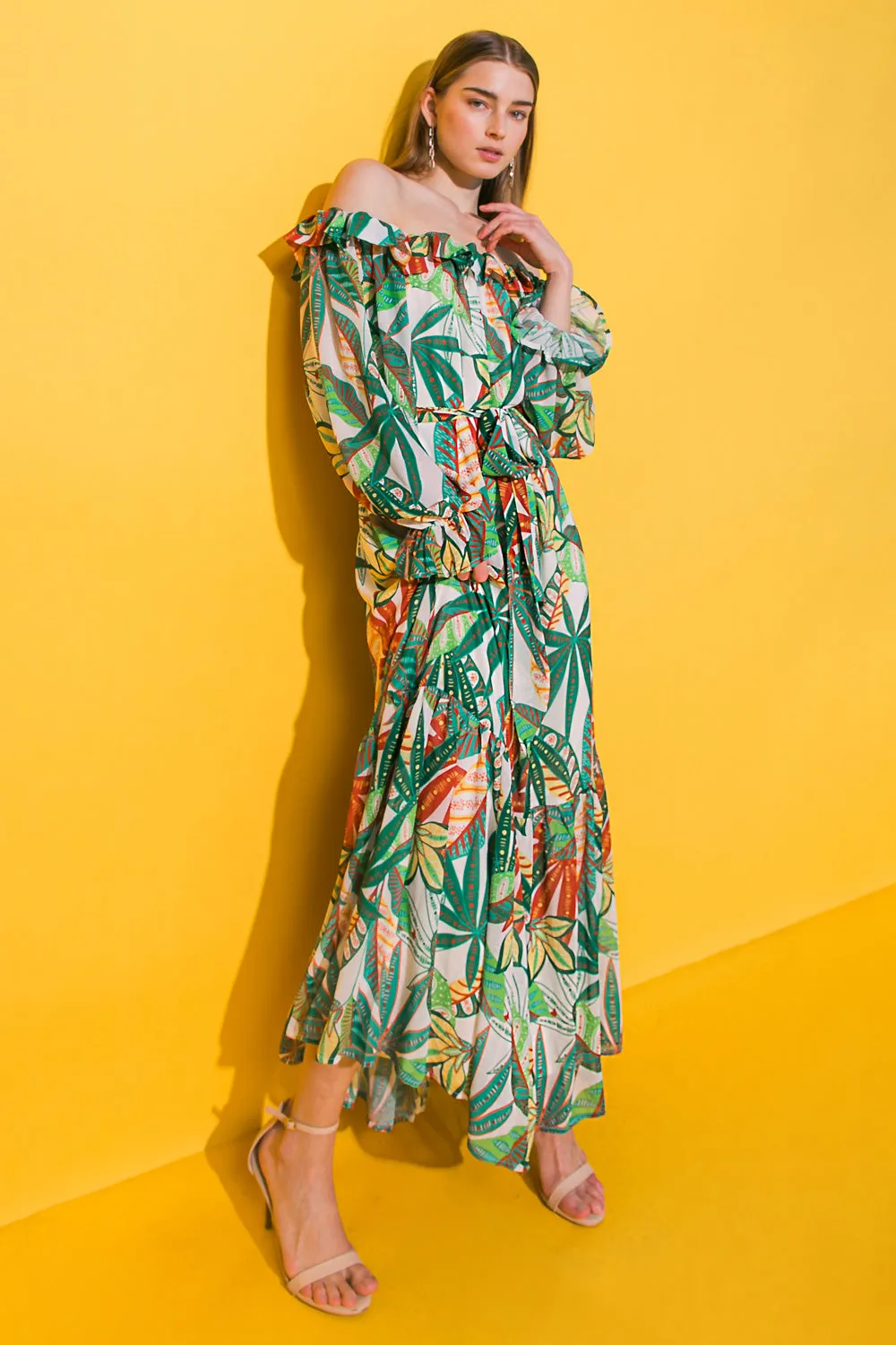 BEAT OF MY HEART WOVEN ANKLE DRESS