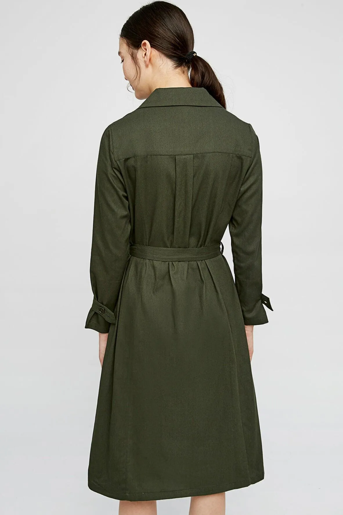 Black Coffee Peasant Dress
