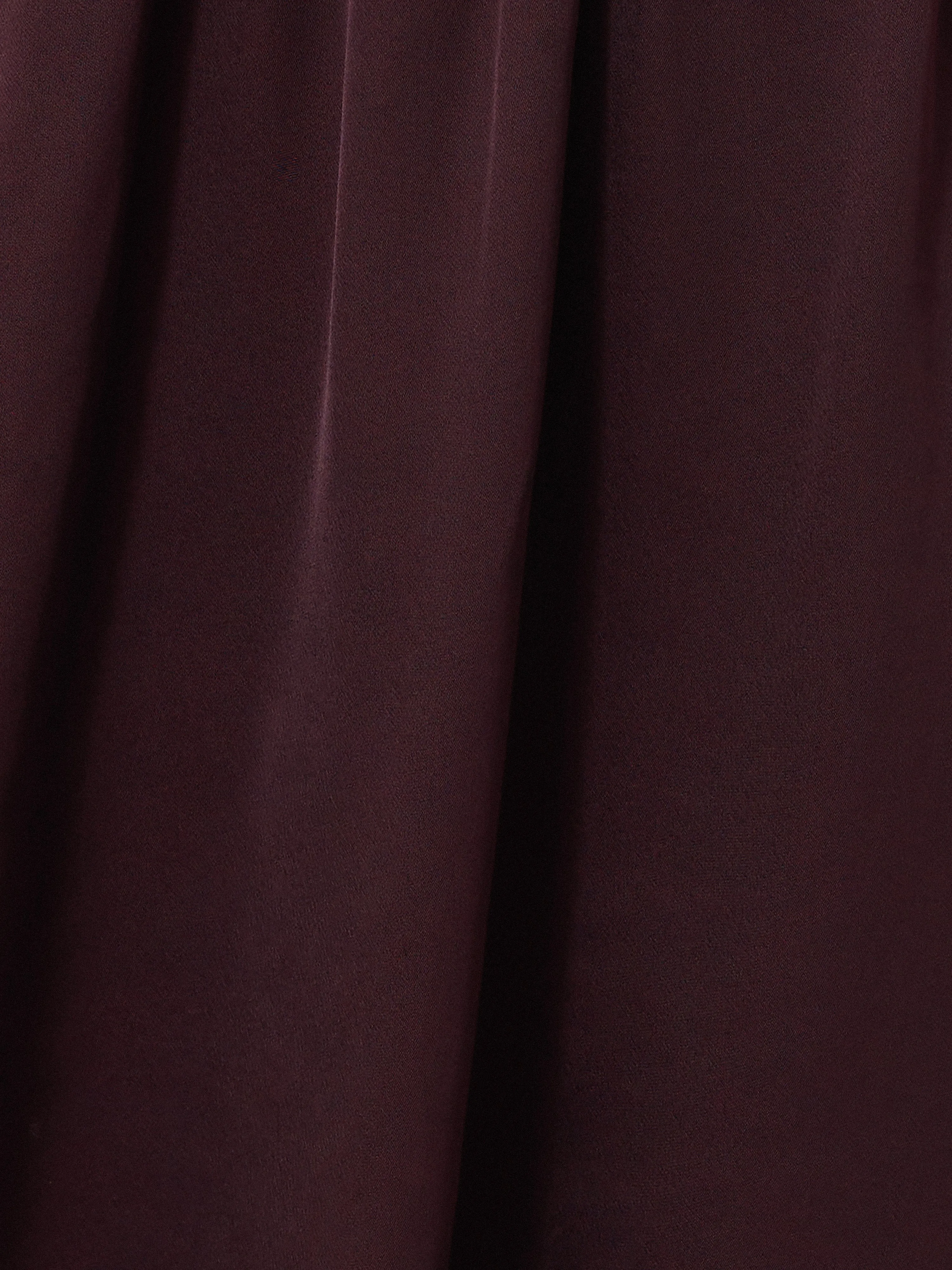 Draped Tie Detail Top | Oxblood