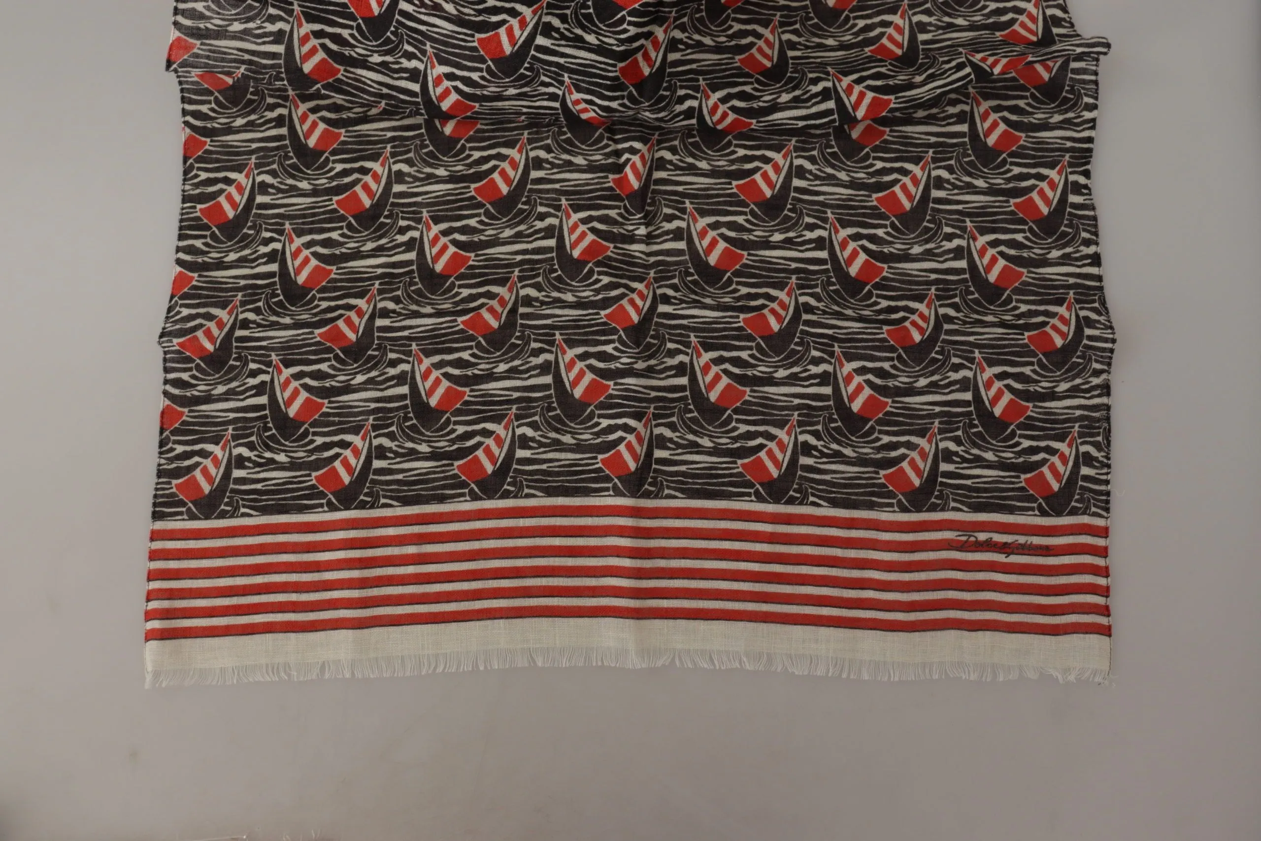 Elegant Striped Linen Men's Scarf