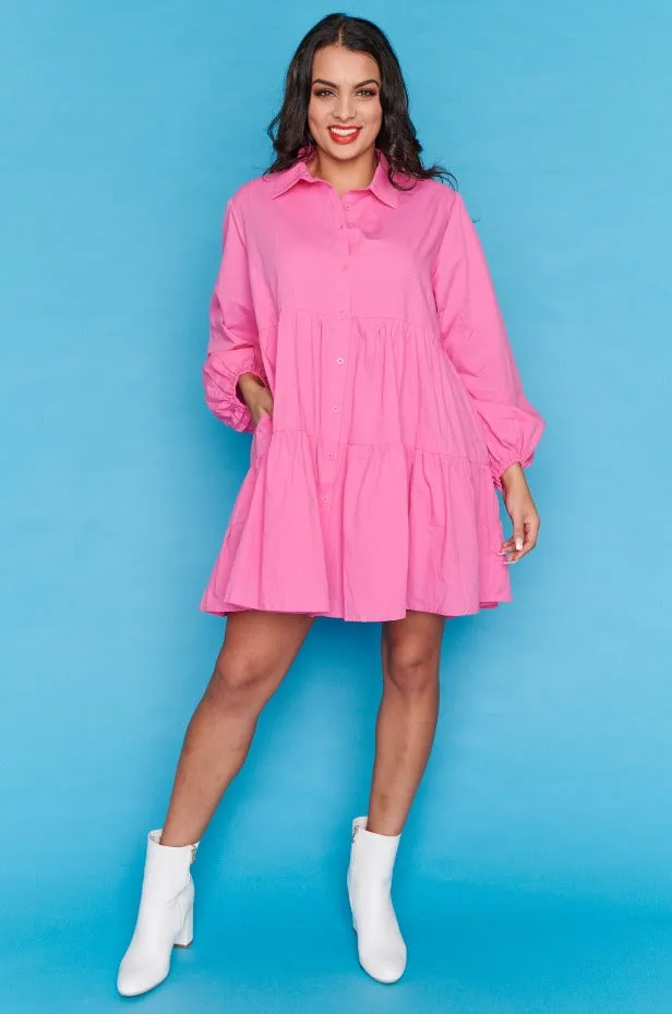 Ginger Hot Pink Dress