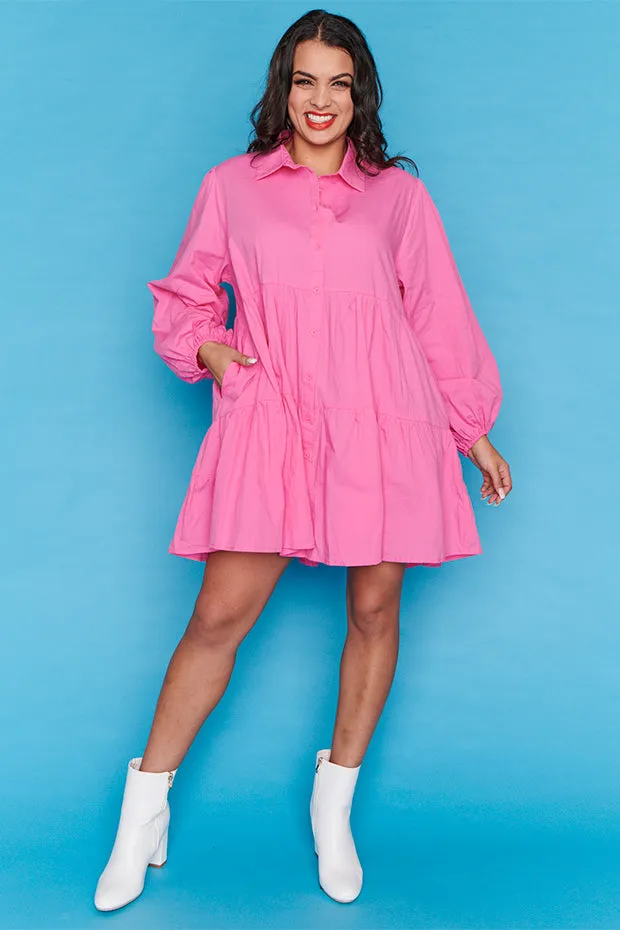 Ginger Hot Pink Dress