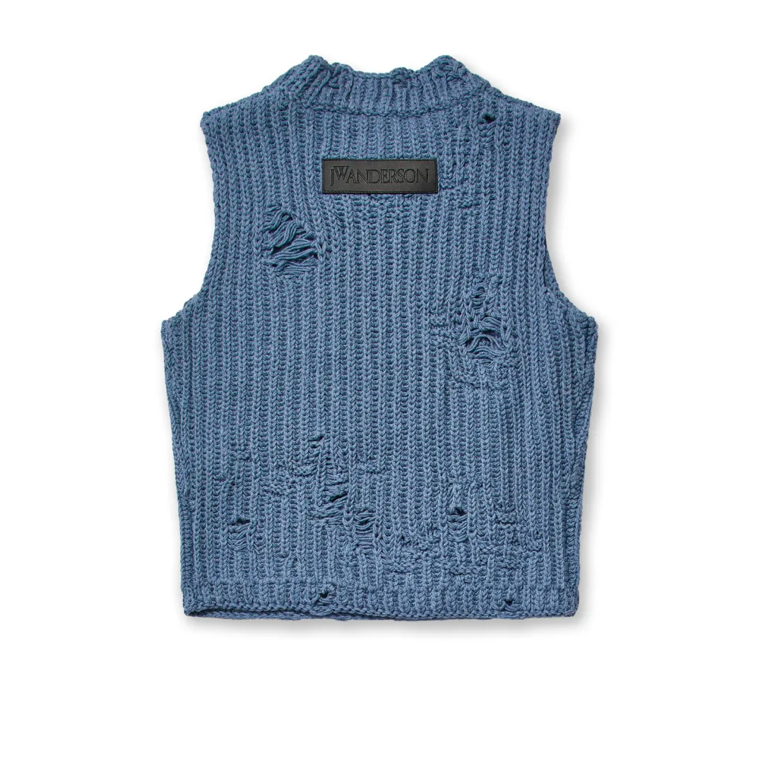 JW Anderson Distrested Cropped Vest