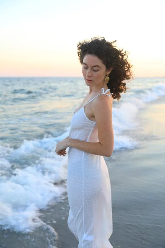 Milk Slip Dress, 100% Milk Fabric