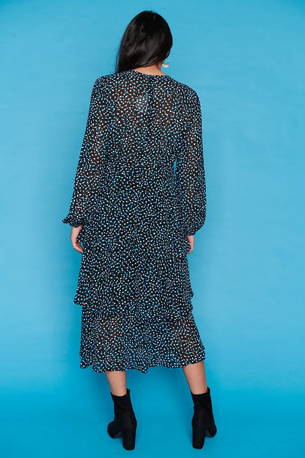 Nimes Petrol Spot Dress