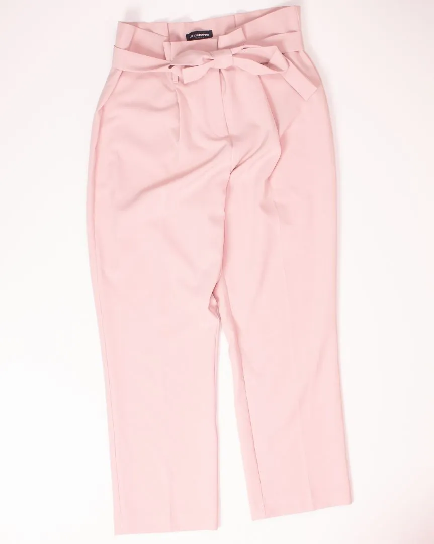 Pink Liz Claiborne Paperbag Pants, 8