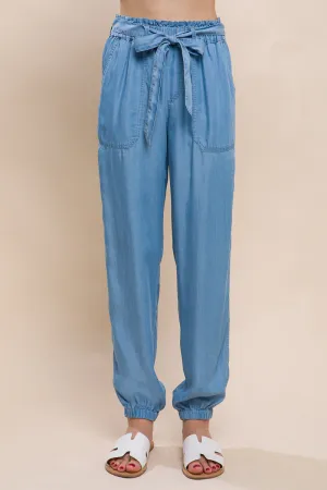 Sonya's Tencel Paperbag Pants